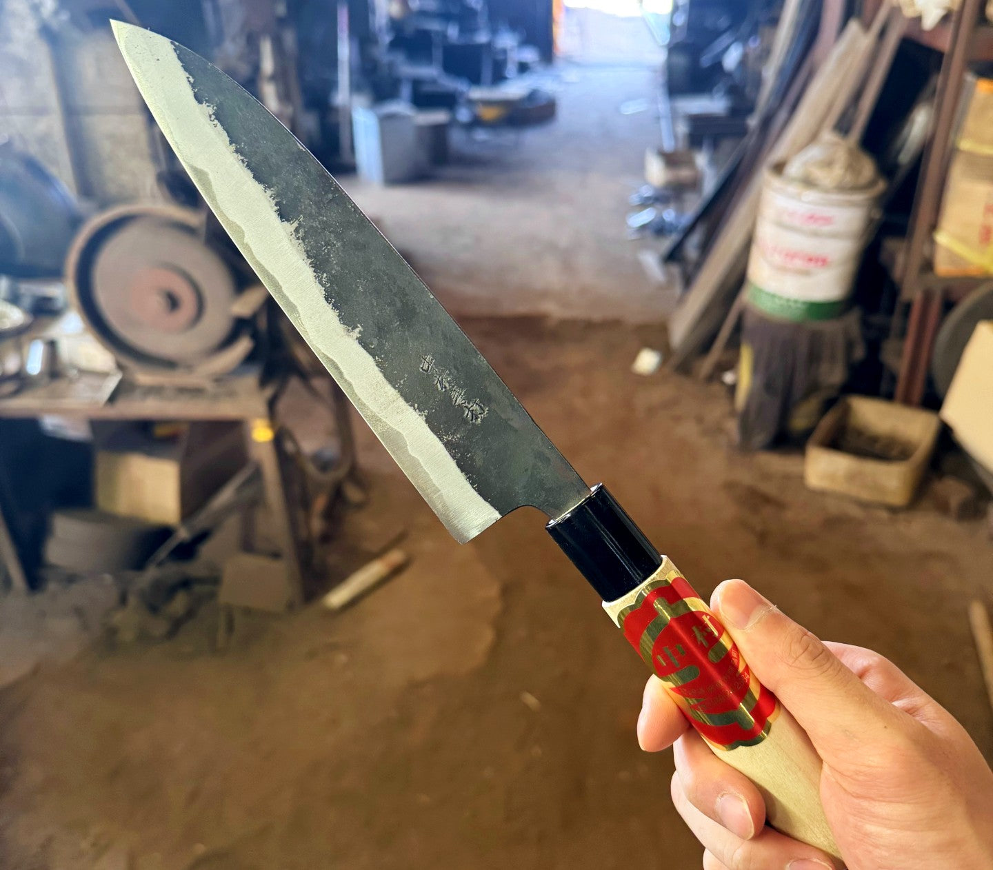 Nakamura Blacksmith Kurouchi Santoku 165mm