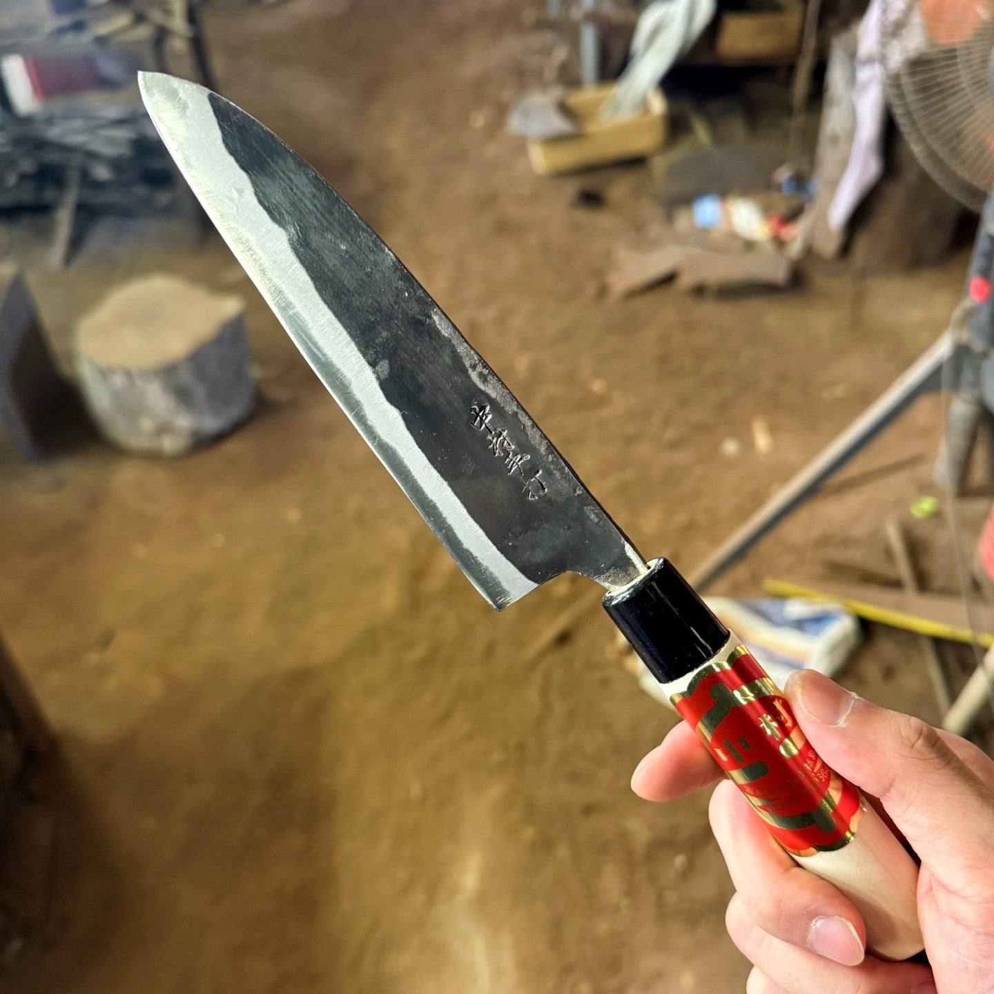 Nakamura Blacksmith Kurouchi Santoku 150mm