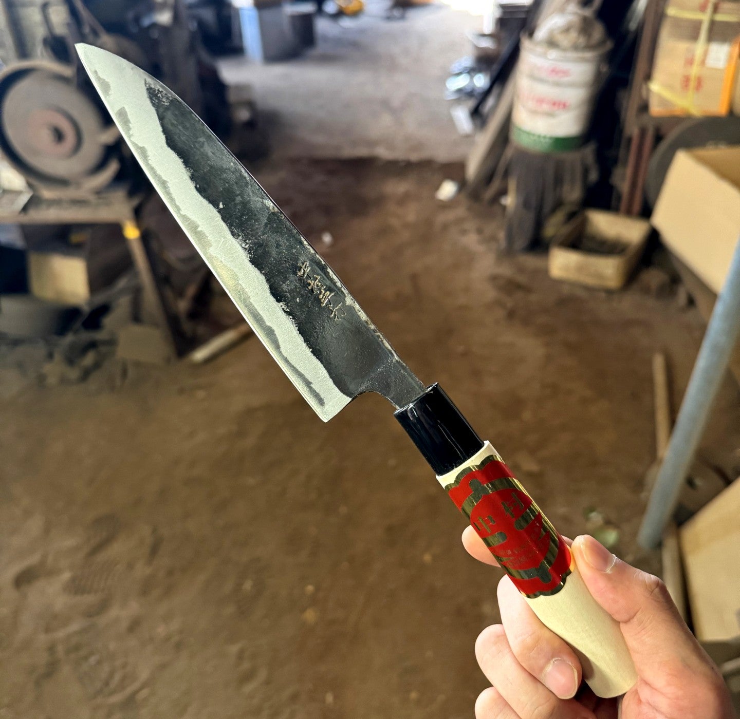 Nakamura Blacksmith Kurouchi Santoku 150mm