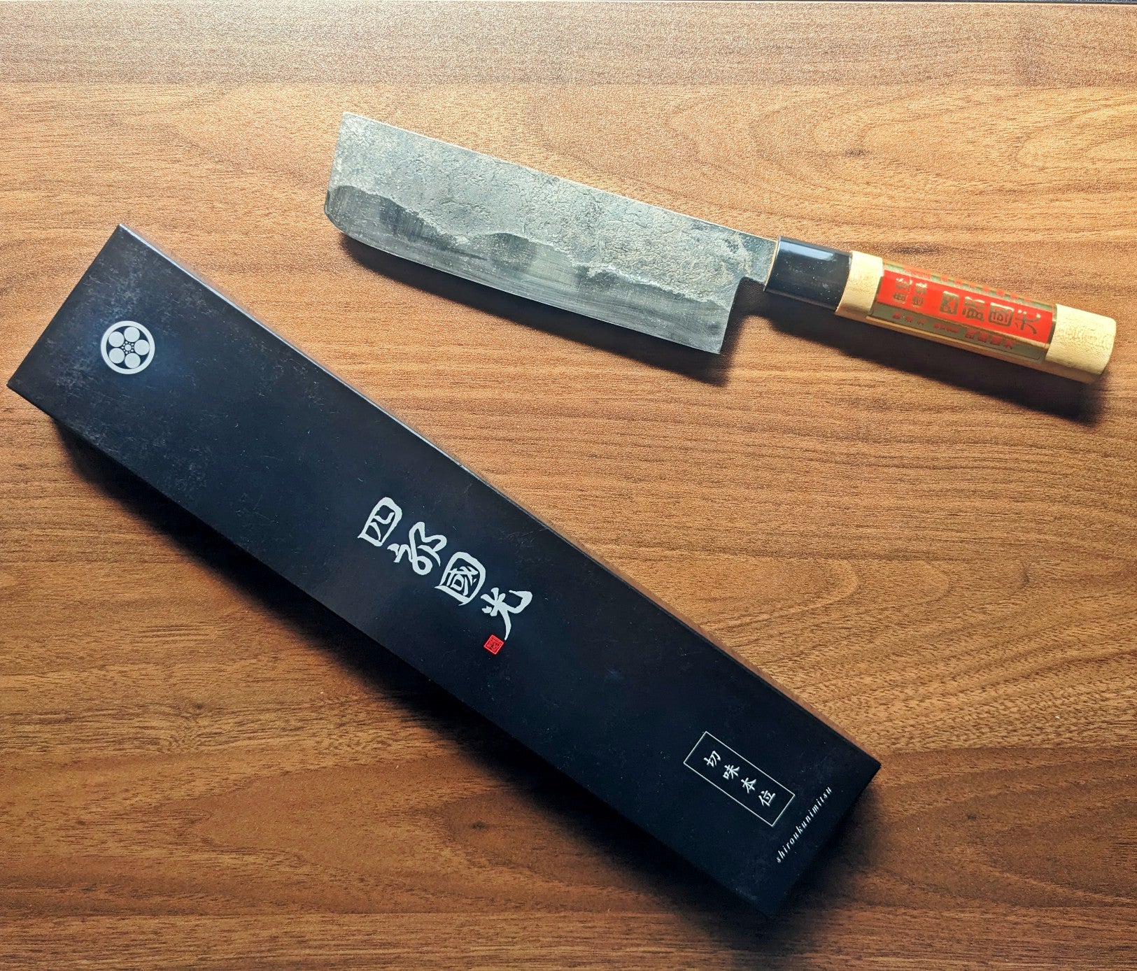 Single-Bevel Kurouchi Nakiri Knife 16cm