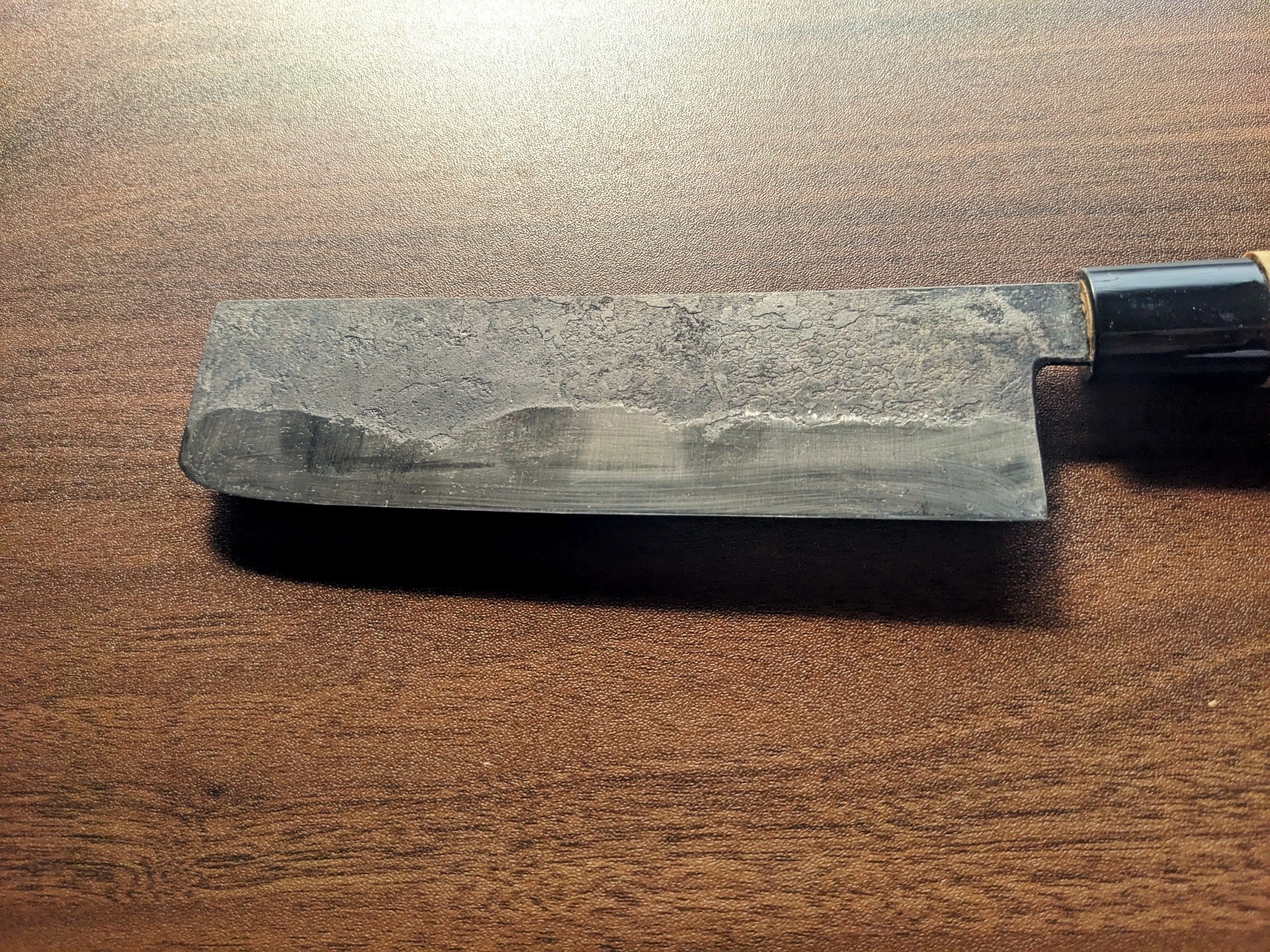 Single-Bevel Kurouchi Nakiri Knife 16cm