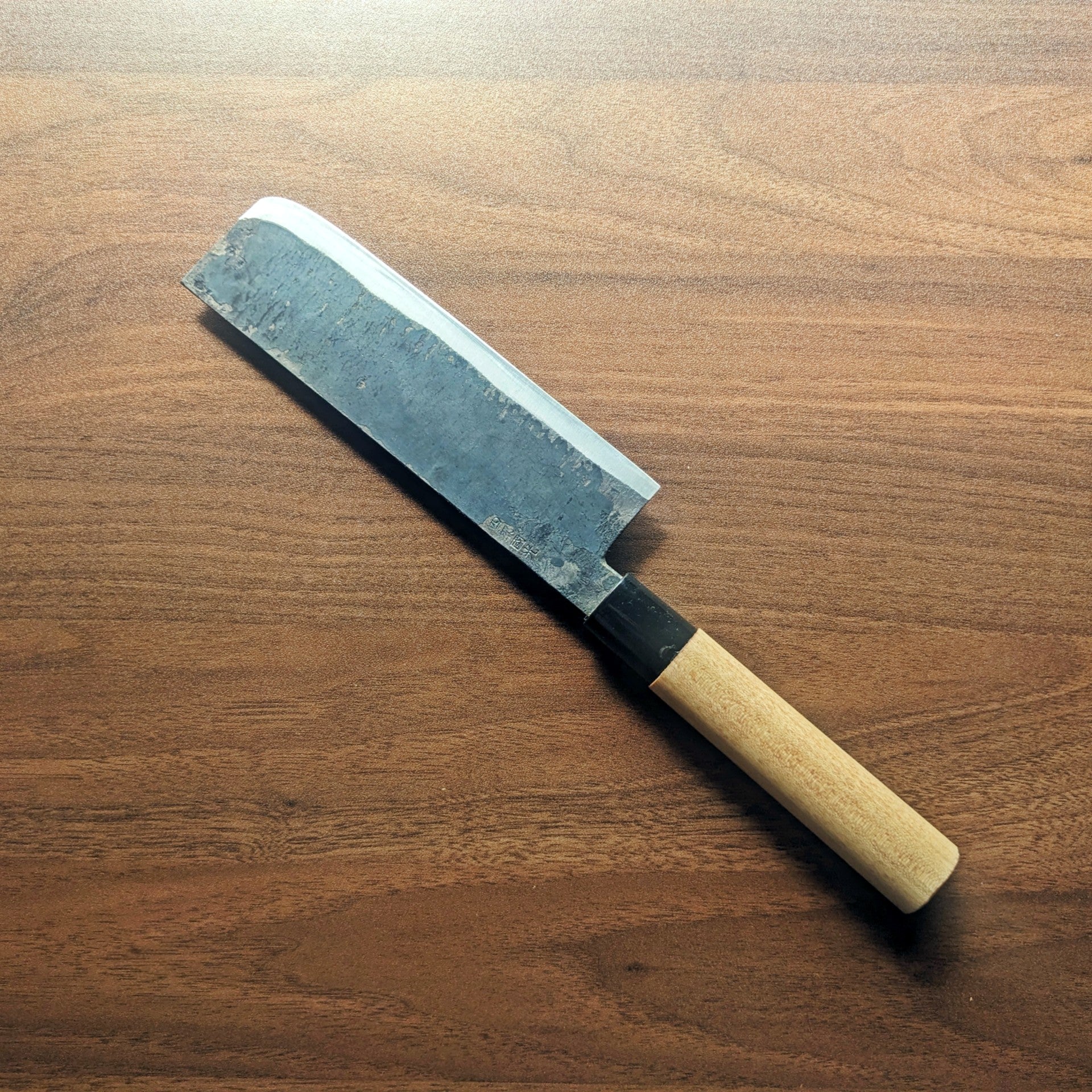 Single-Bevel Kurouchi Nakiri Knife 16cm