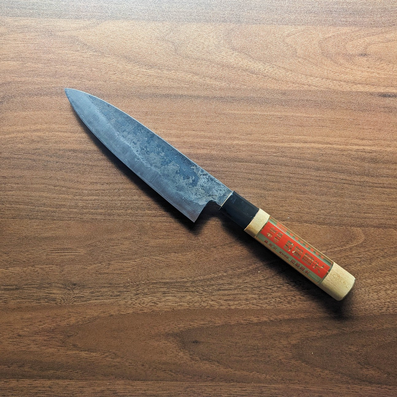 Single-Bevel Kurouchi Santoku Knife 170mm