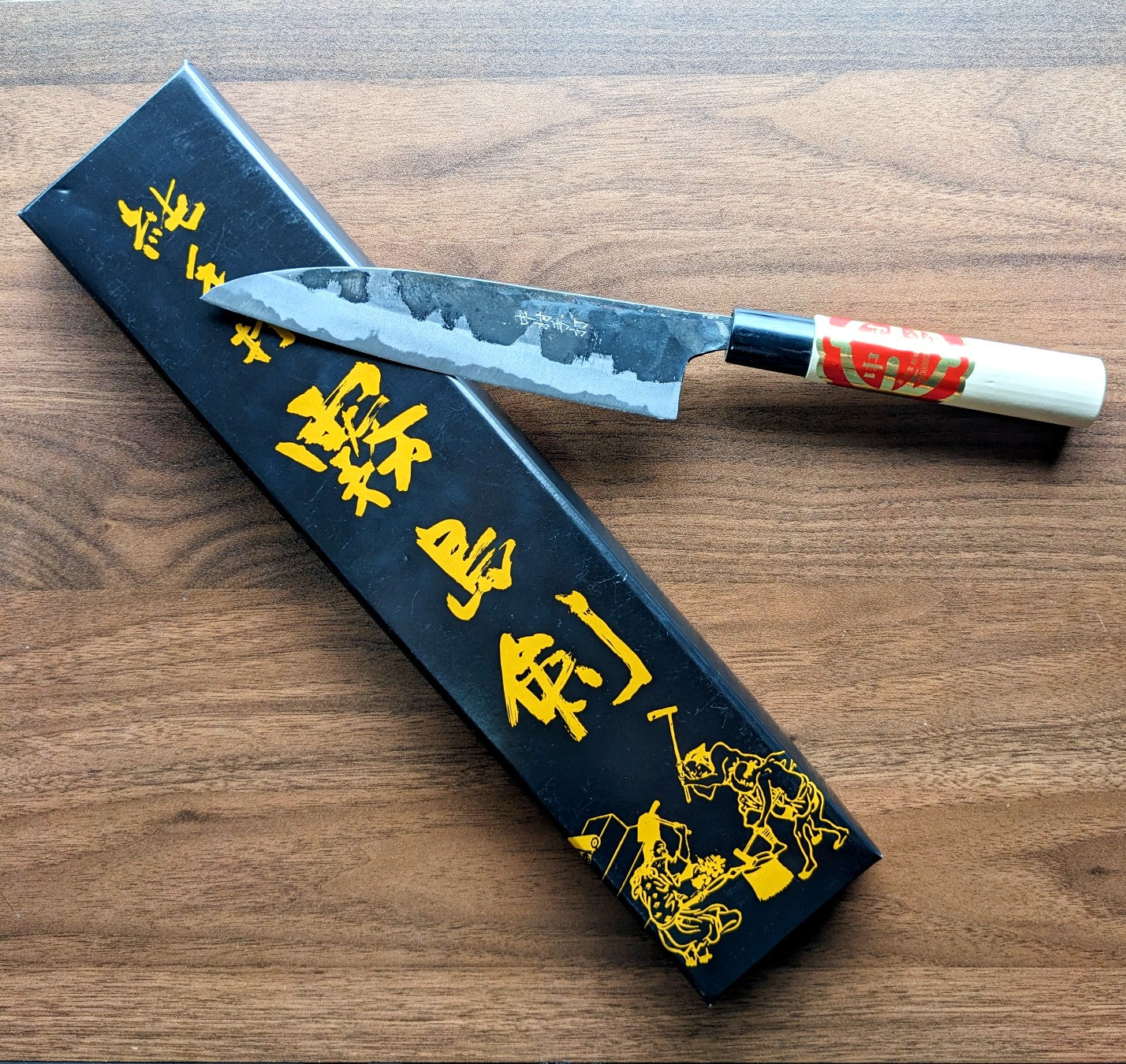 Nakamura Blacksmith Kurouchi Santoku 180mm