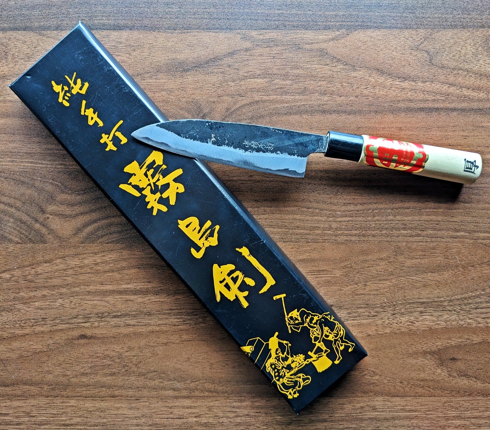 Nakamura Blacksmith Kurouchi Santoku 180mm