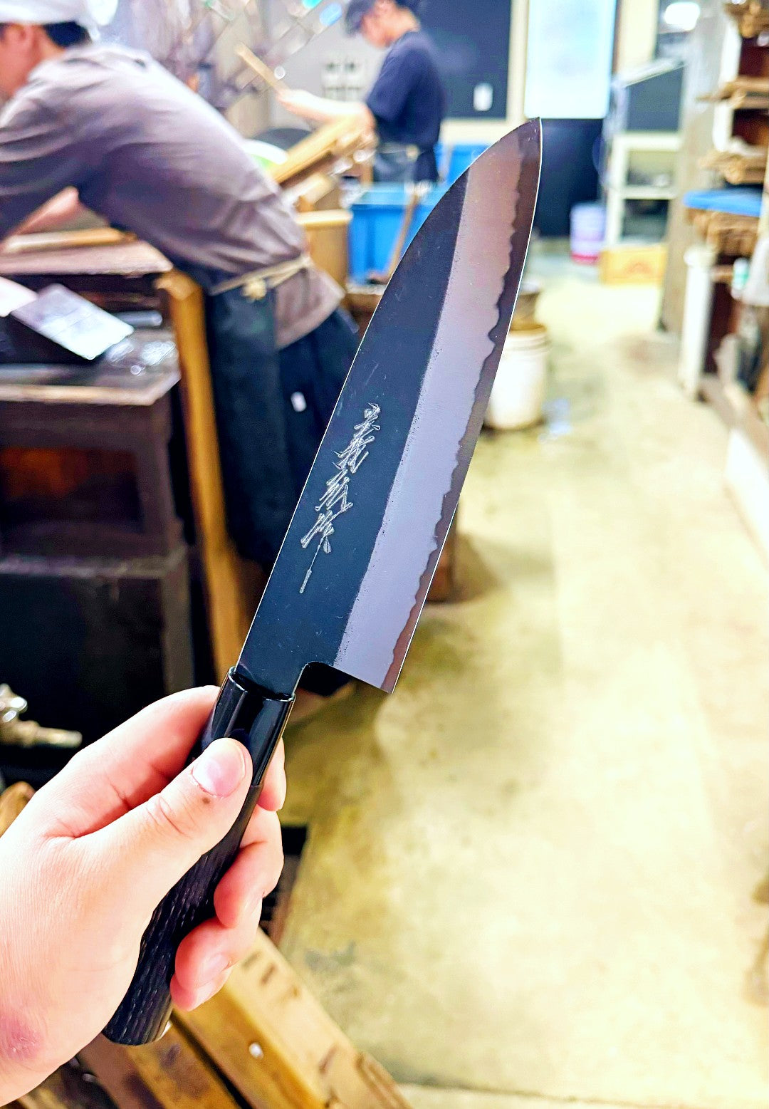 Kurouchi Santoku Knife 180mm