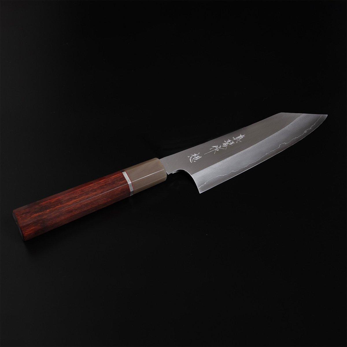 Tadokoro Hamono OMOI Ginsan Kiritsuke Santoku 180mm Kasumi Finish