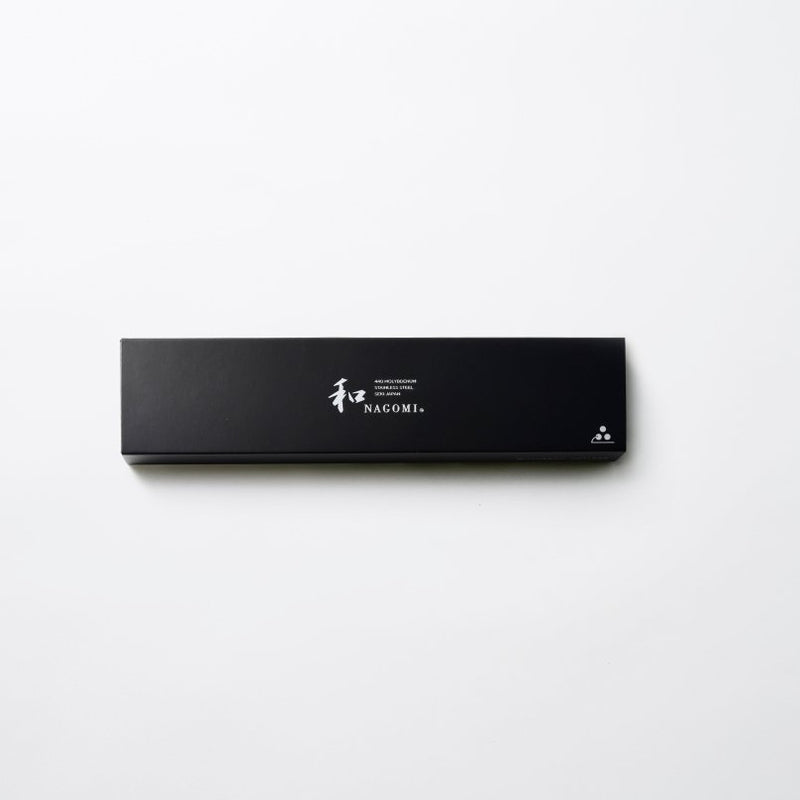 Black box for NAGOMI Slicing Knife 217mm crafted by Mitsuboshi Cutlery on white background