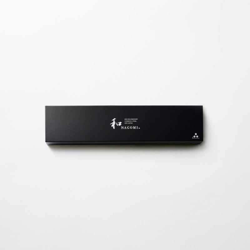 Black box for NAGOMI PROFESSIONAL Slicing Knife 240mm by Mitsuboshi Cutlery on white background