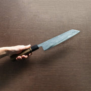 Kajihara Hamono Polished Finish Damascus Blue Steel No. 2 Kiritsuke 210mm - Japanese Food Craftsman Shop