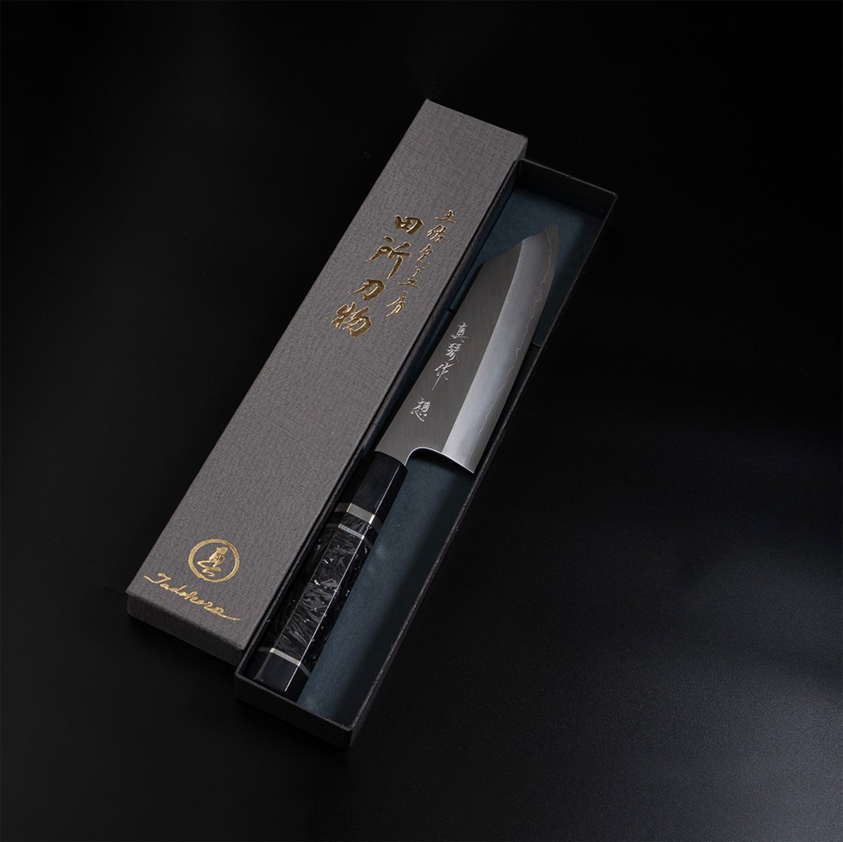 Tadokoro Hamono OMOI Ginsan Kiritsuke Santoku 180mm Kasumi Finish - Japanese Food Craftsman Shop