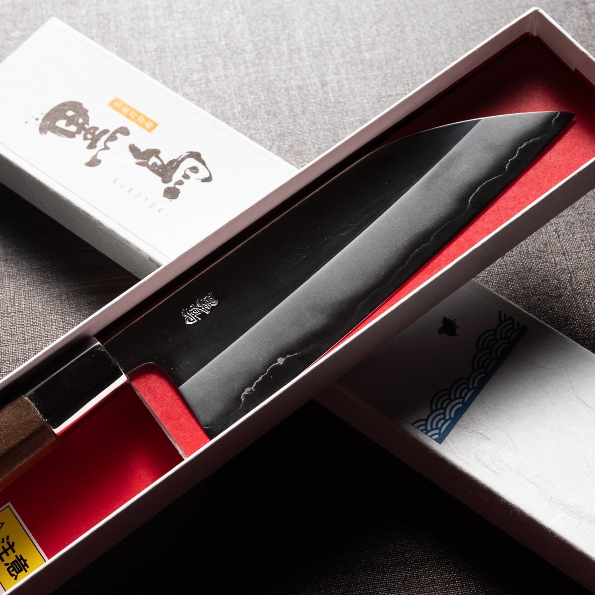 Kurotori Blacksmith Stainless Steel Funayuki Santoku Knife 165mm