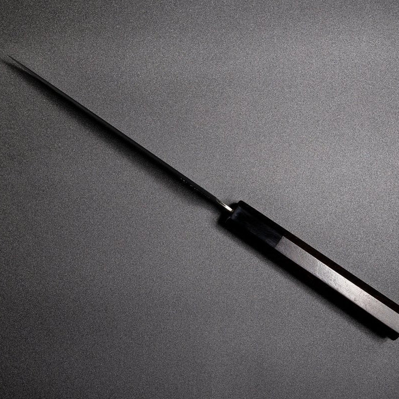 VG XEOS Petty Knife 16cm by Nigara Hamono showing blade thickness