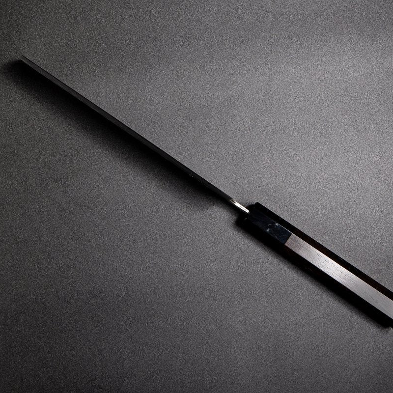 VG XEOS Nakiri Knife 18cm crafted by Nigara Hamono showing blade thickness