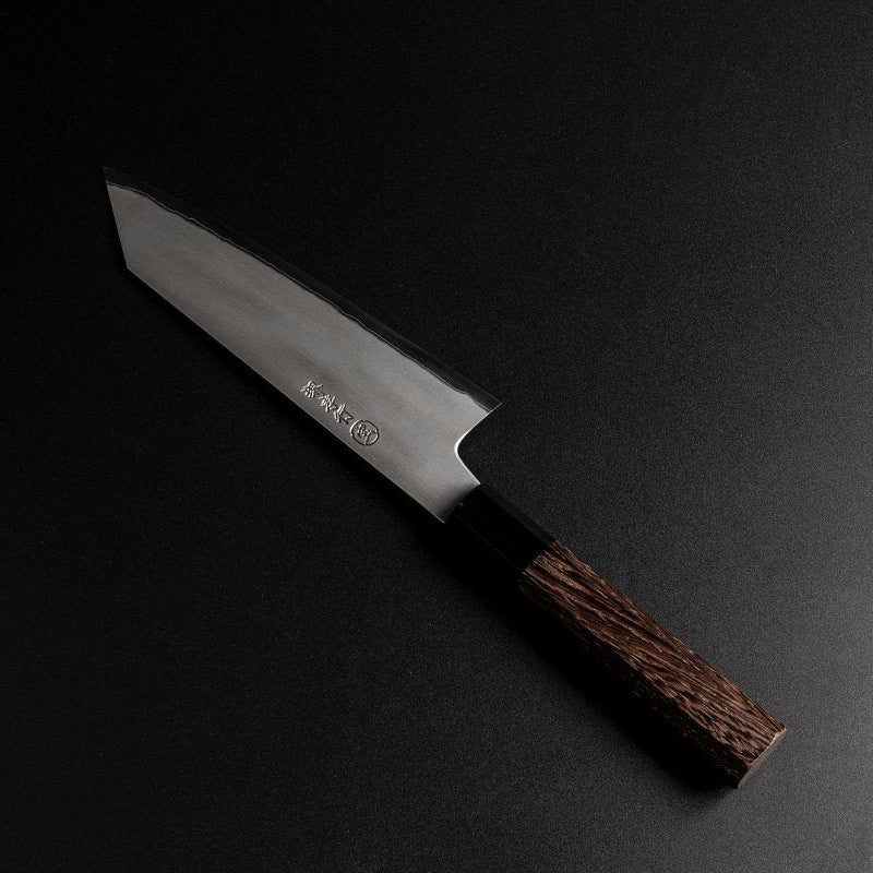 Sakai TAKAYUKI Kiritsuke 180mm by Aoki Hamono facing right
