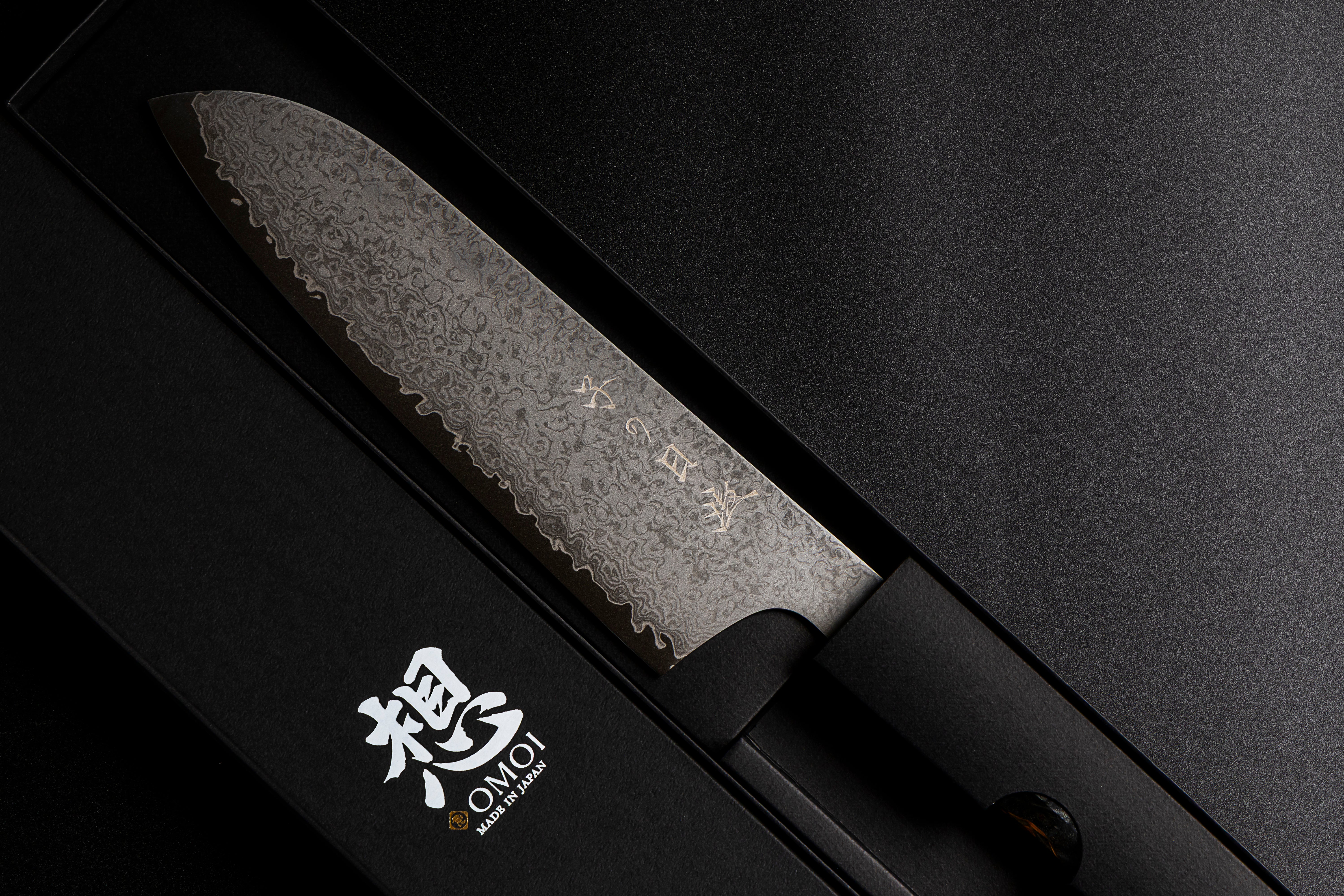 Omoi Santoku 180mm (With Knife Sharpener)