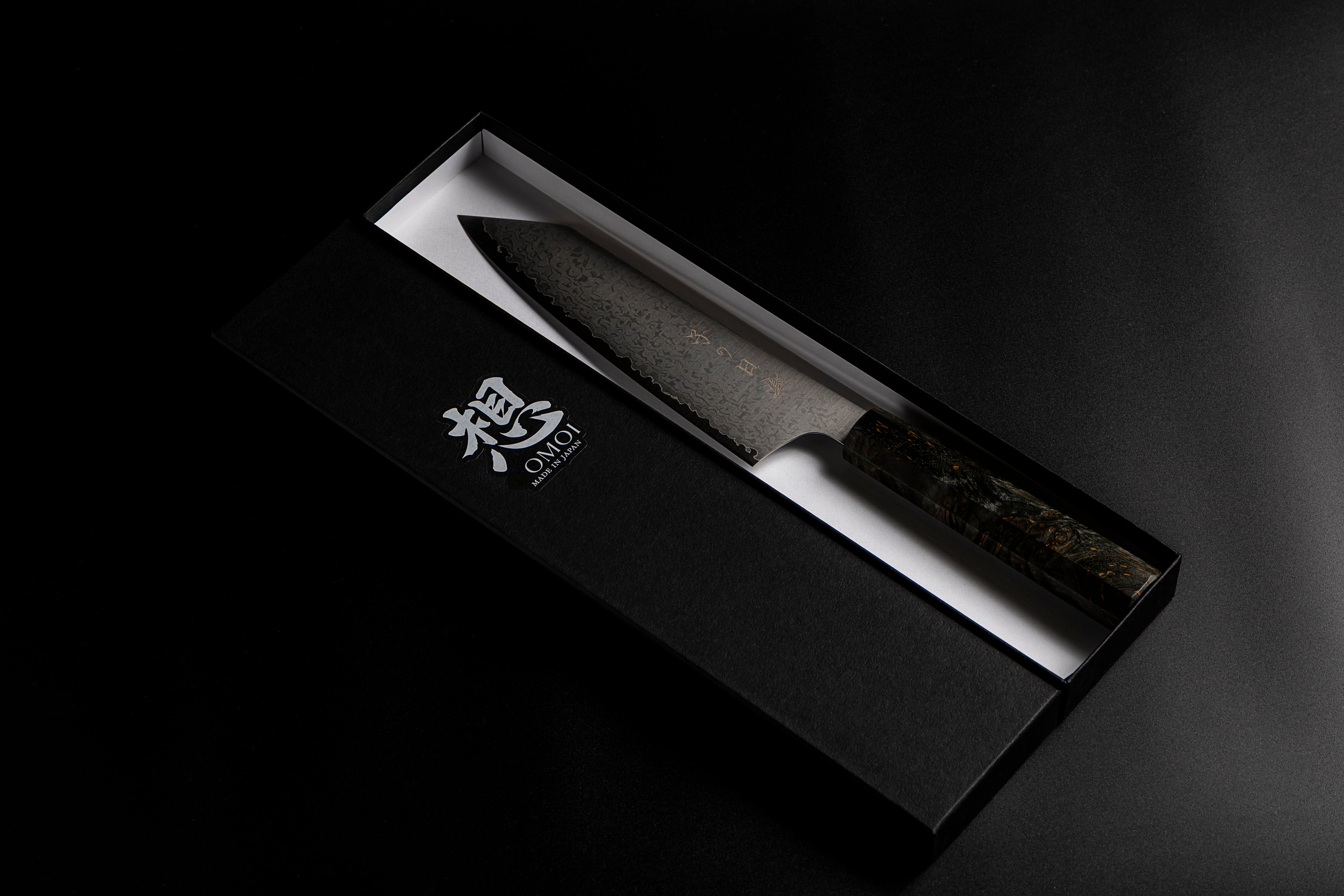 Omoi Kiritsuke Santoku 180mm (With Knife Sharpener)