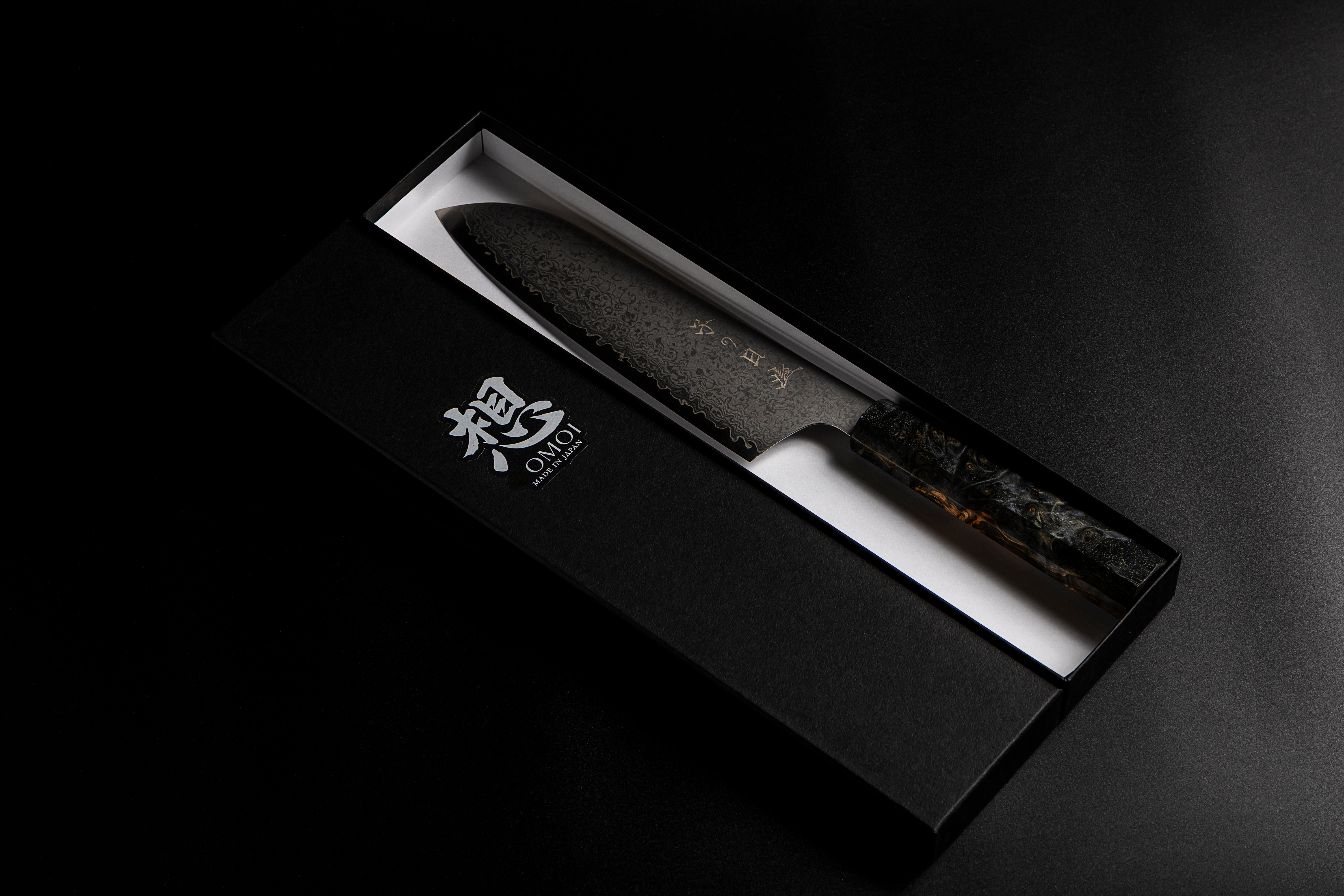 Omoi Santoku 180mm (With Knife Sharpener)