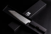 Omoi Kiritsuke Santoku stainless steel Kitchen Knife 180mm crafted by Nenohi Cutlery in decorative box in cross pattern