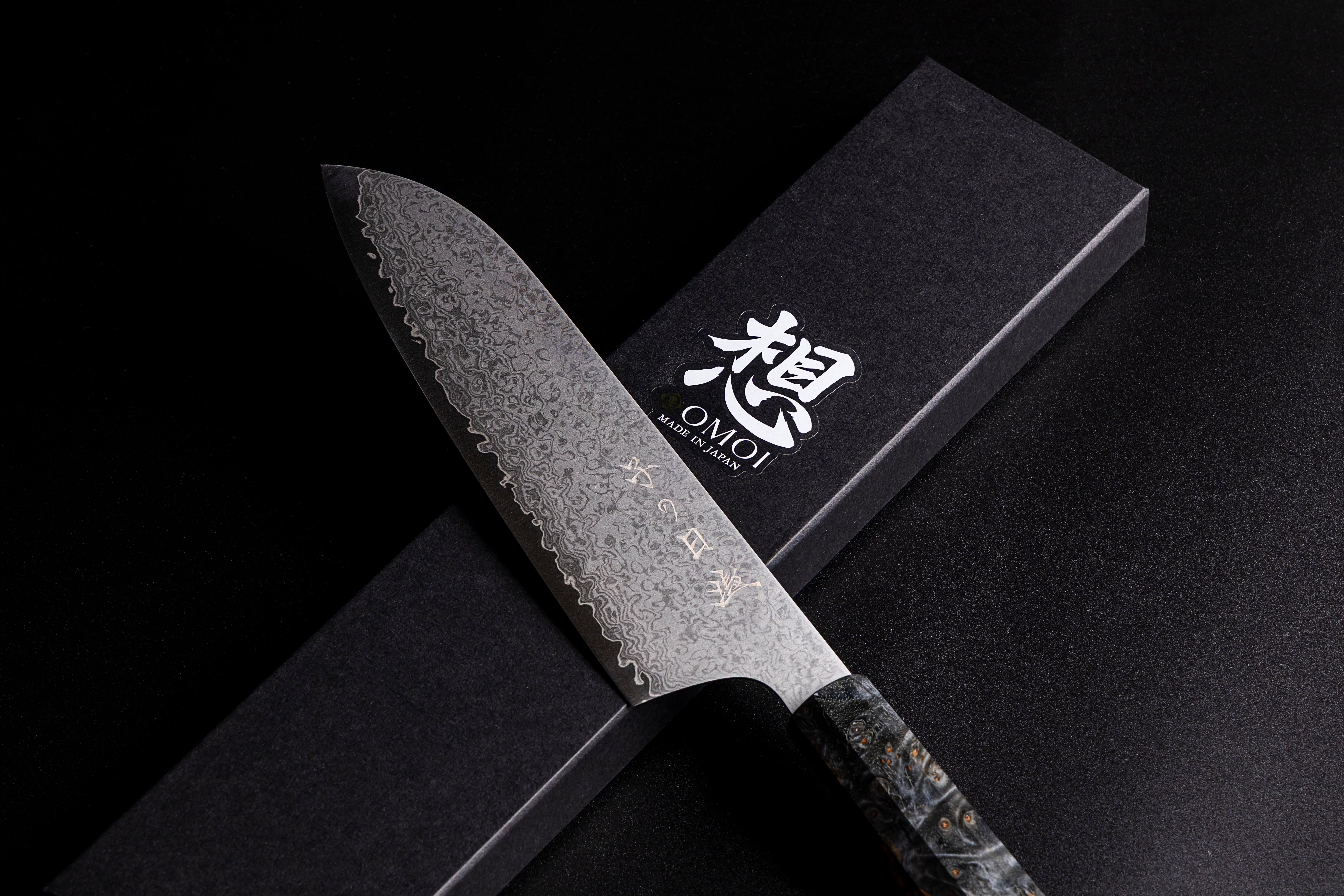 Omoi Santoku 180mm (With Knife Sharpener)