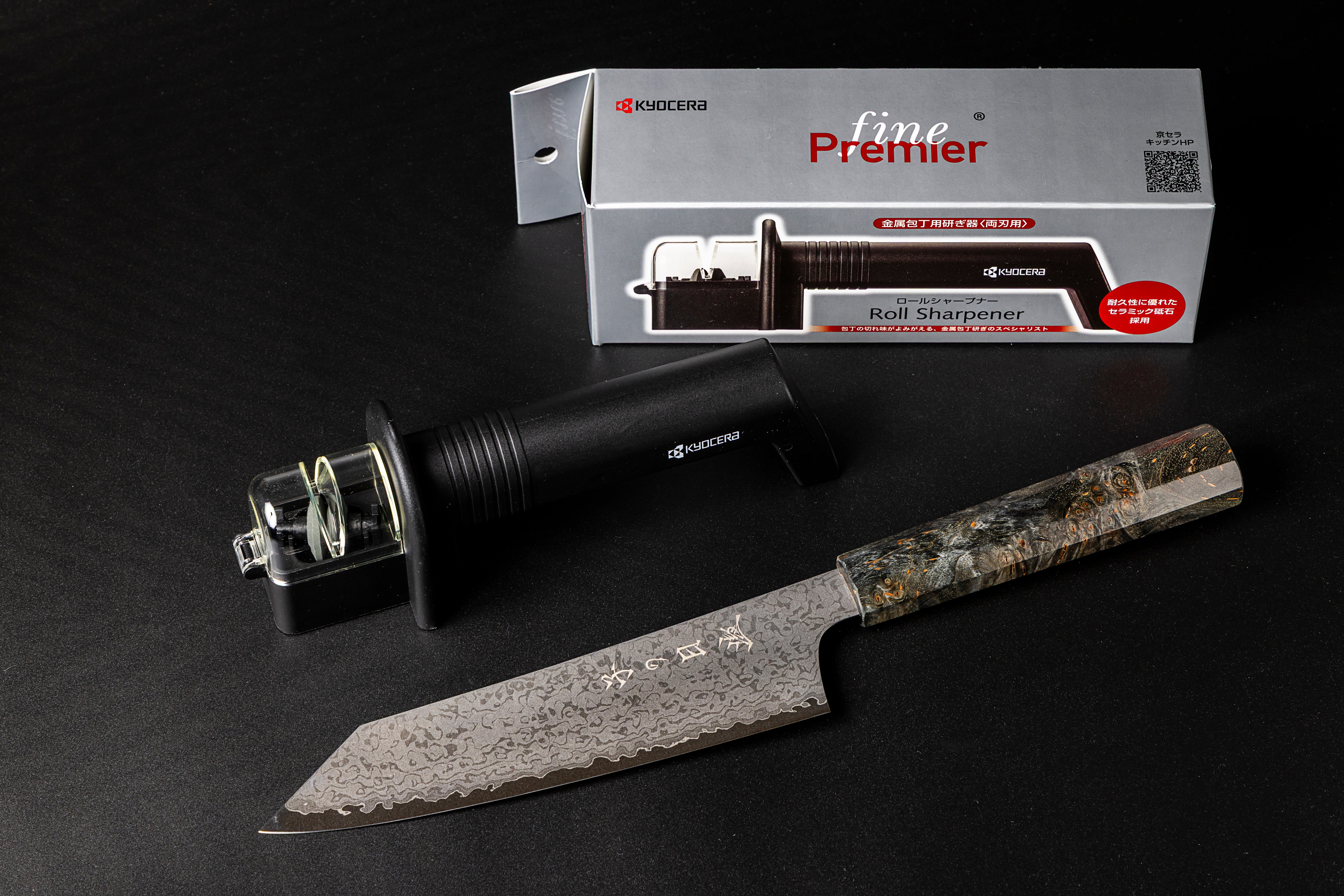 Omoi Kiritsuke Santoku 180mm (With Knife Sharpener)