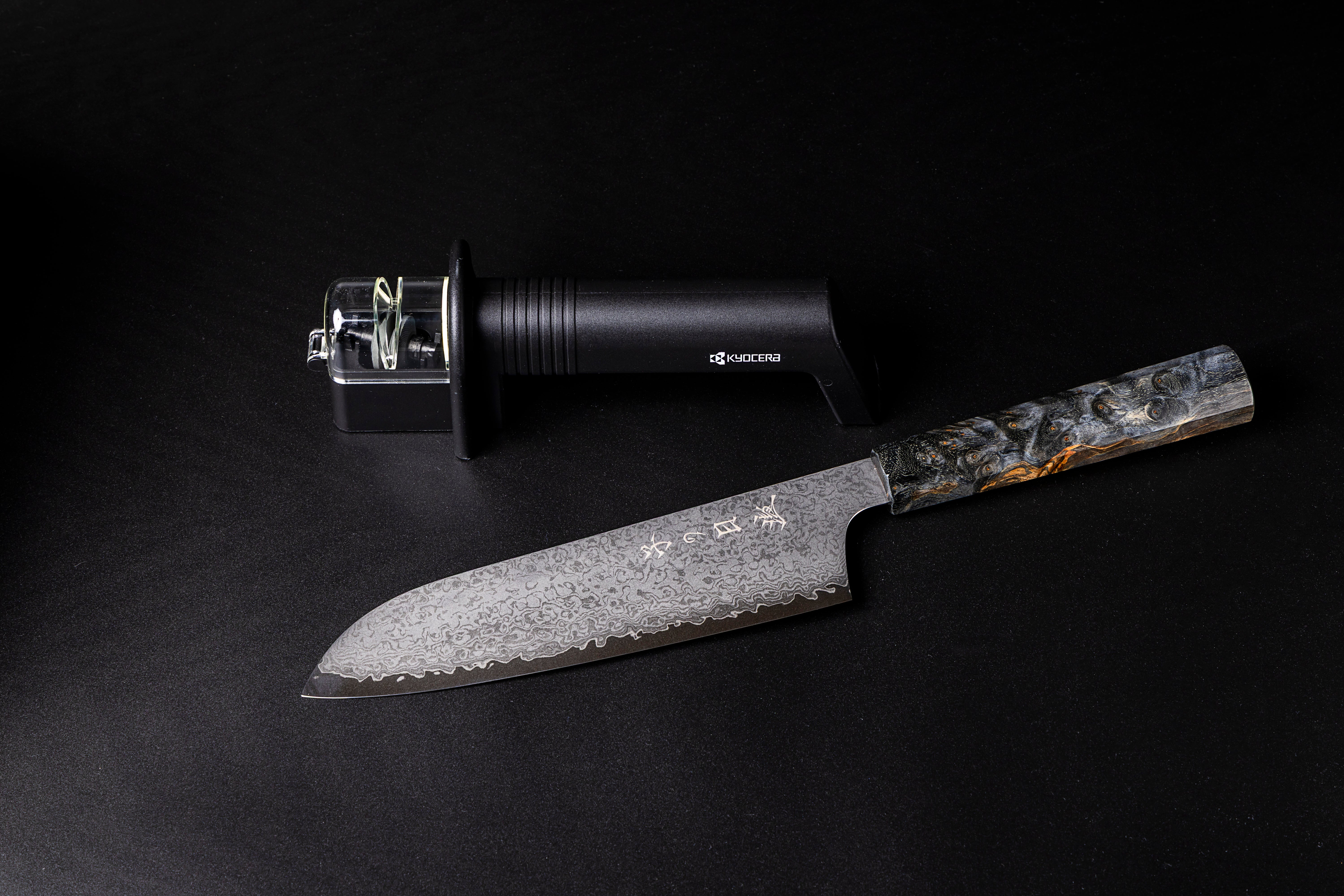 Omoi Santoku 180mm (With Knife Sharpener)
