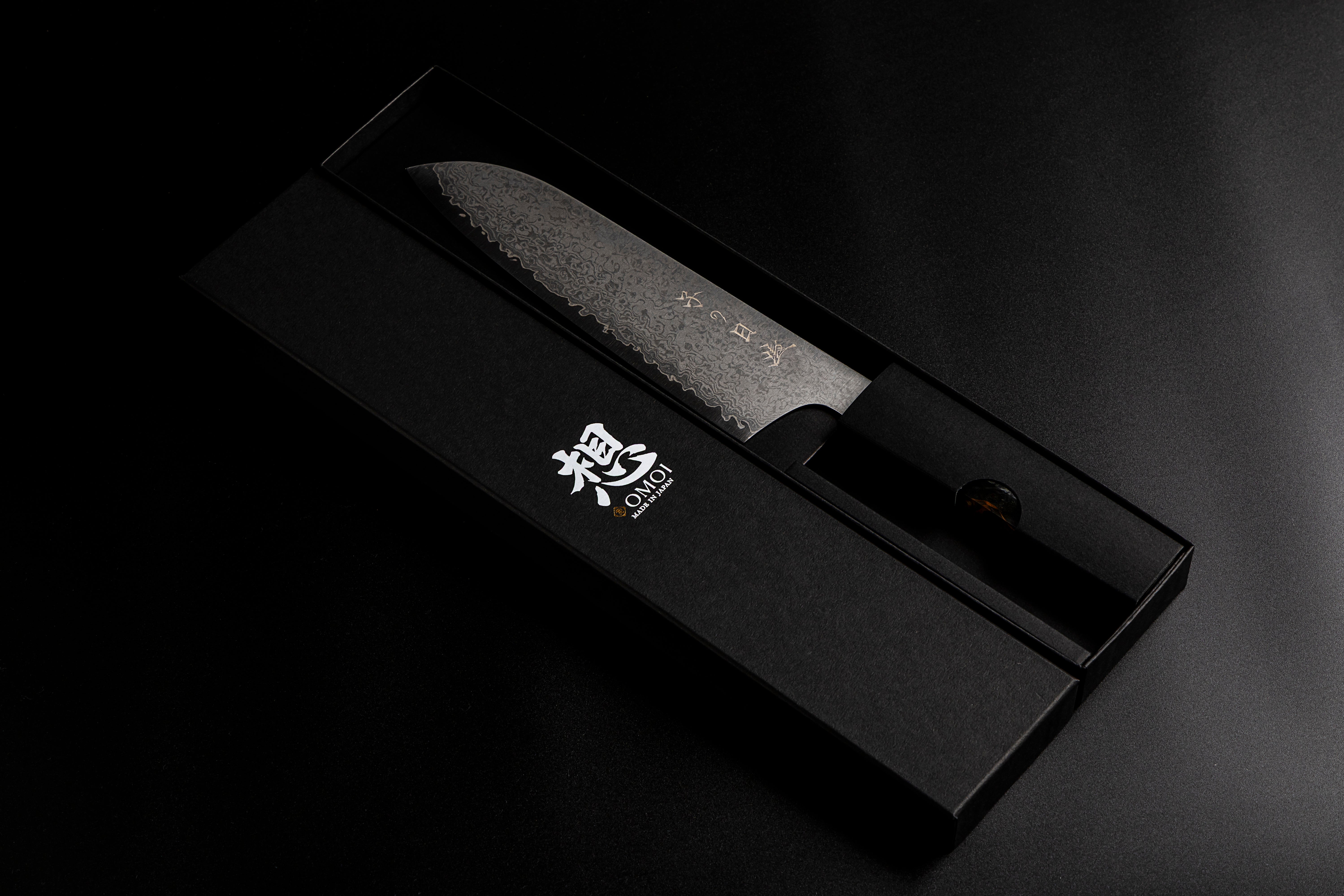 Omoi Santoku 180mm (With Knife Sharpener)