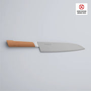 KISEKI Santoku Knife with Beech Handle by Fukuda Hamono