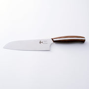 NAGOMI 2 - Piece Set (Closeup on Santoku Knife) by Mitsuboshi Cutlery on white background