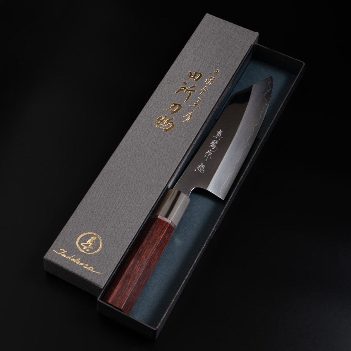 Tadokoro Hamono OMOI Ginsan Kiritsuke Santoku 180mm Mirror Finish - Japanese Food Craftsman Shop