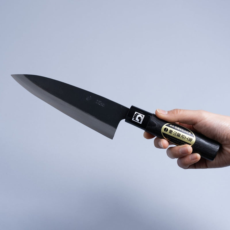 Kabayama Blacksmith Kurouchi Aogami All‑Purpose Funayuki Knife 165mm