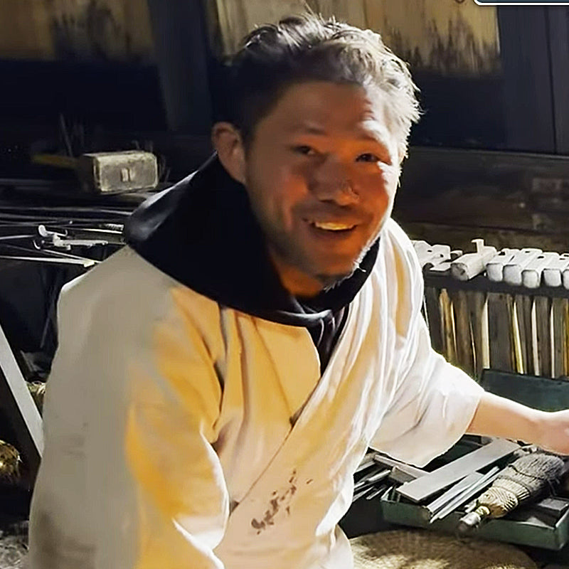 Portrait of Asano Blacksmith master artisan