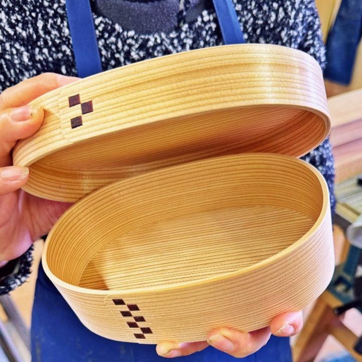 Bento Box With Checked Pattern | Japanese Food Craftsman Shop