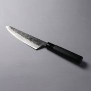 蓑毛鍛冶 黒打青紙2号切付 牛刀包丁 170mm グレー地