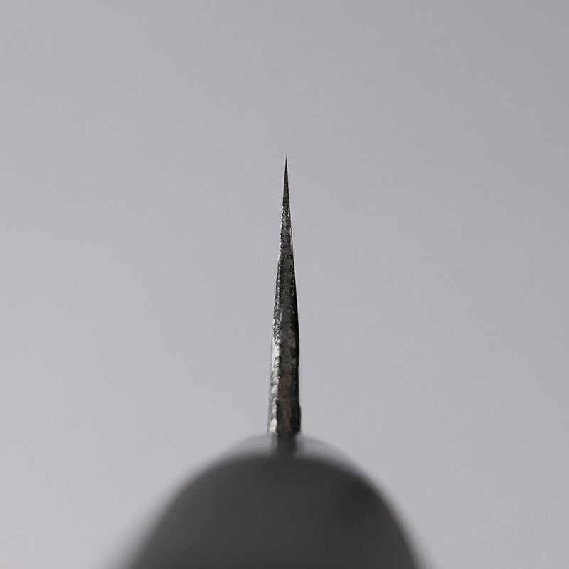 蓑毛鍛冶 黒打青紙2号切付 牛刀包丁 刃厚170mm