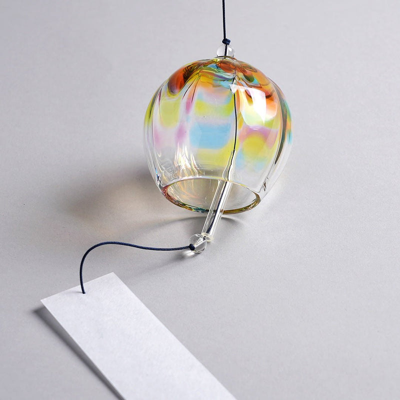 Soejima Glassware Handcrafted Rainbow Wind Chime