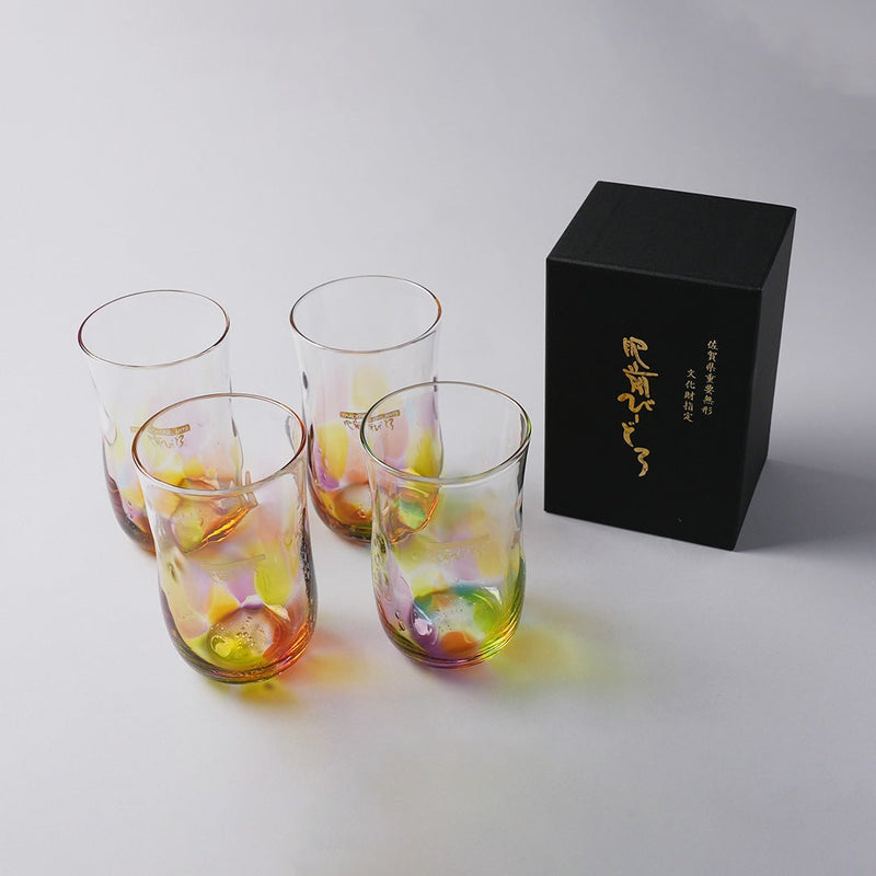副島硝子器 手作りビールレインボーグラス