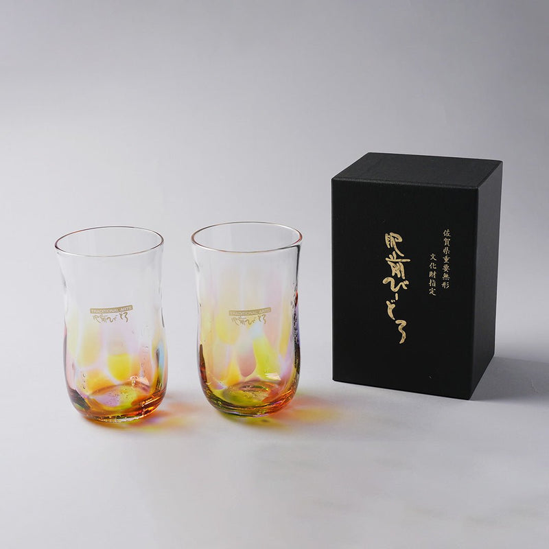 副島硝子器 手作りビールレインボーグラス
