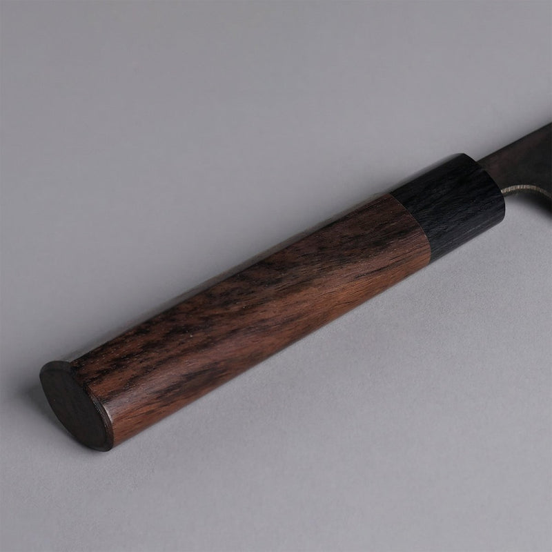 Morihiro Blacksmith Kurouchi Aogami No.1 Santoku Knife 170mm