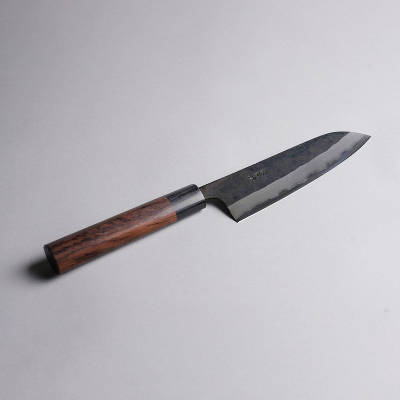 Morihiro Blacksmith Kurouchi Aogami No.1 Santoku Knife 170mm