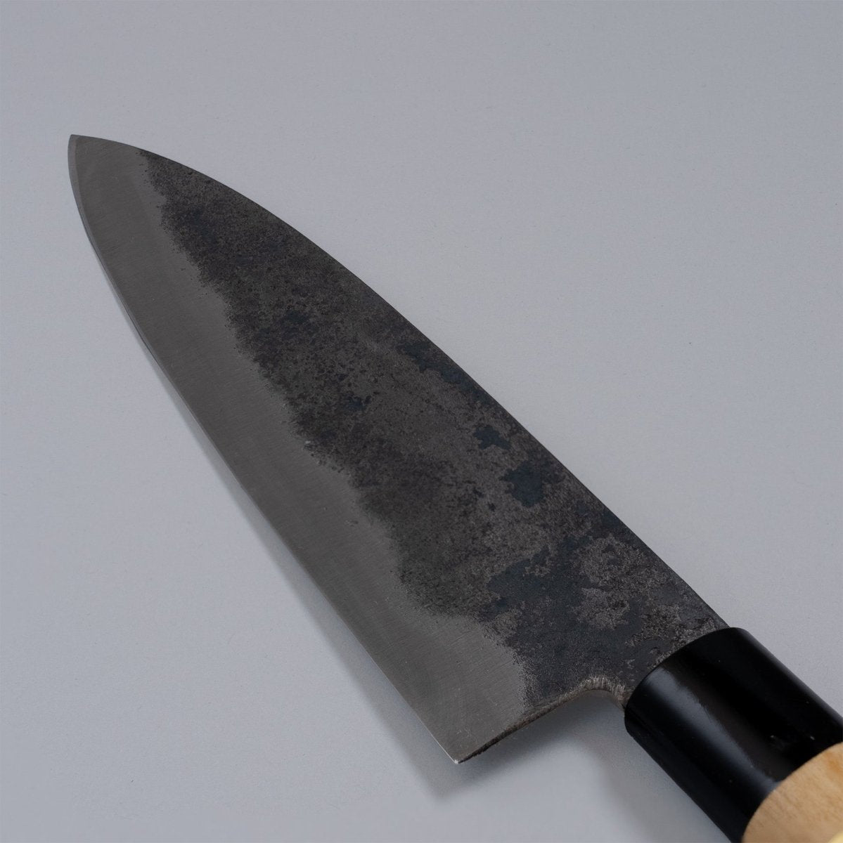 Shiro Kunimitsu Single-Bevel Kurouchi Santoku Knife 170mm
