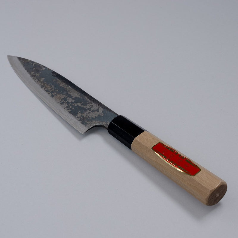 Shirou Kunimitsu Special White Steel Kurouchi Santoku Knife (140mm or 170mm)