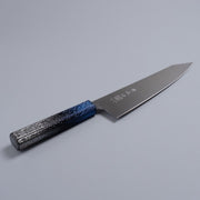 Inoguchi Hamono Japanese Kiritsuke Santoku Knife 210mm (Japanese Oak Urushi Lacquer Blue)