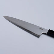 Closeup of the blade of a Sakai TAKAYUKI White Steel No.2 Gyuto 210mm