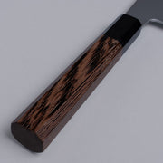 Closeup of a handle for a Sakai TAKAYUKI White Steel No.2 Gyuto 210mm