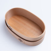 Fully open MOCKATS Bento Box with Flower Pattern
