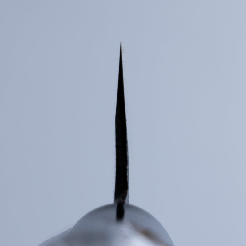 Blade thickness of a Nakamura Hamono Kurouchi Sashimi Knife 240mm