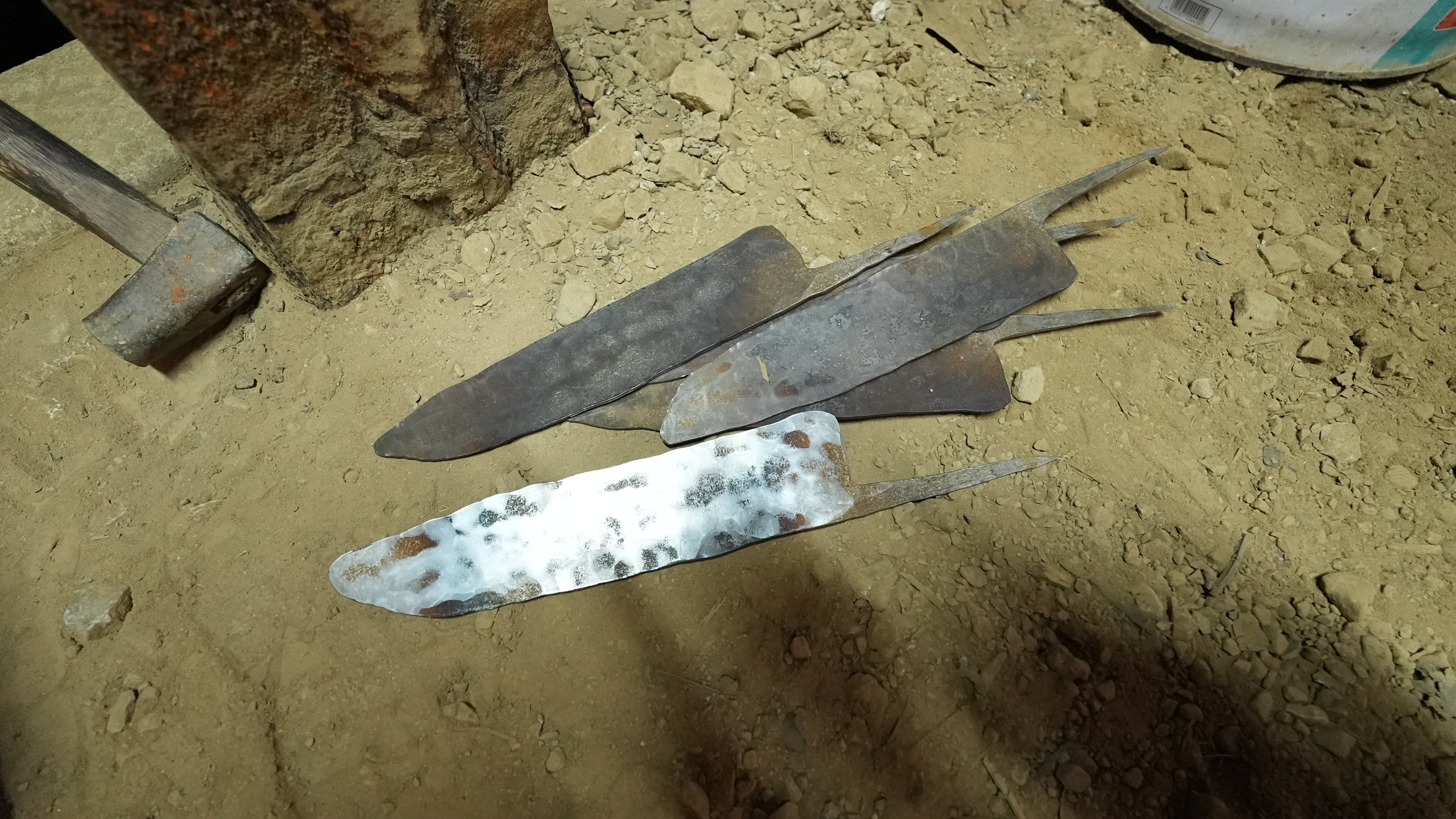 Unpolished Kyohei Shindo knife blades