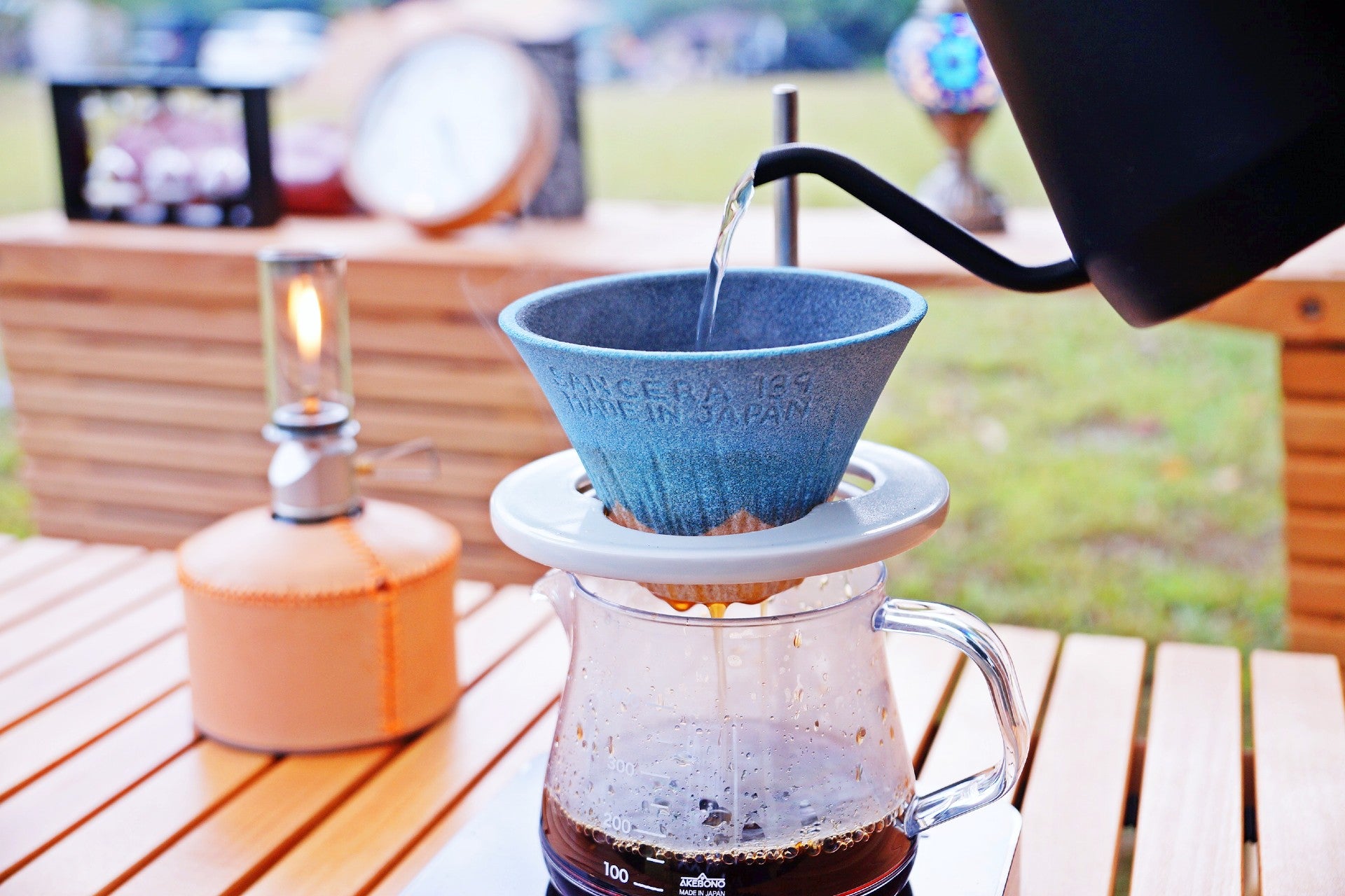 brewing coffee with a ceramic filter COFIL Mt. Fuji