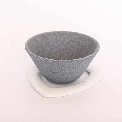 Ceramic Coffee Filter COFIL Standard displayed on white background with white stand